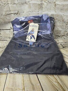 SALUS Blue Hospital Pullover Scrub Top Shirt Hawaiian Collar 3XL 2 Pockets NWT
